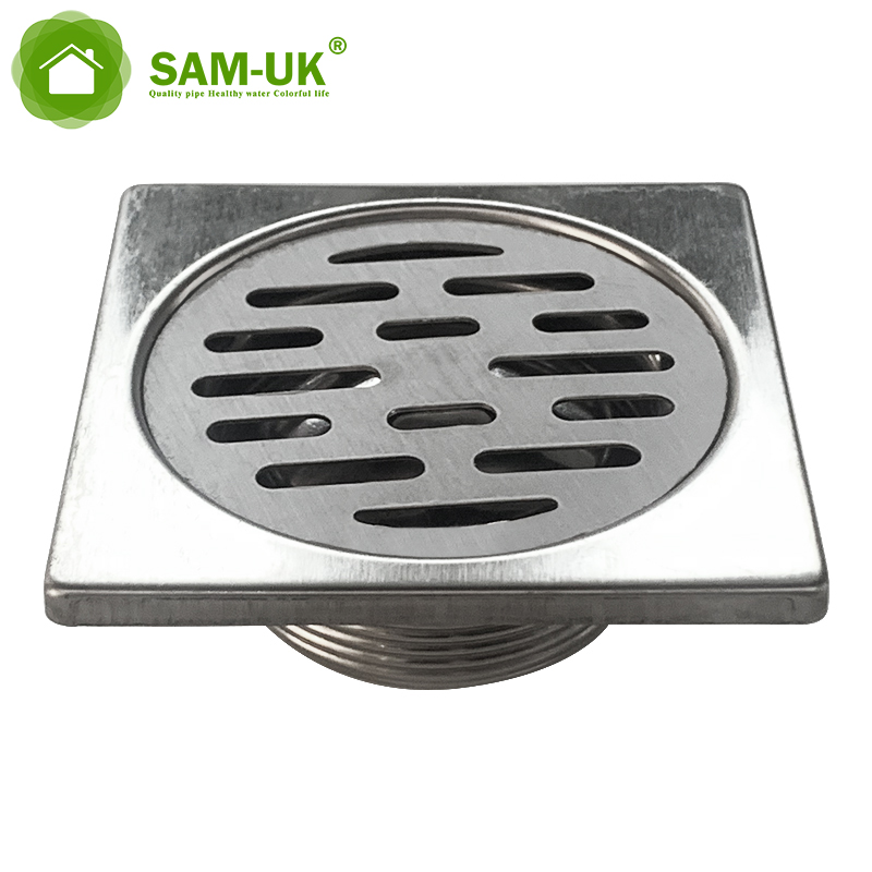 Stainless Steel Bathroom Drain Cover Hair Catcher Balcony Drainage